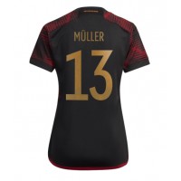 Maglie da calcio Germania Thomas Muller #13 Seconda Maglia Femminile Mondiali 2022 Manica Corta